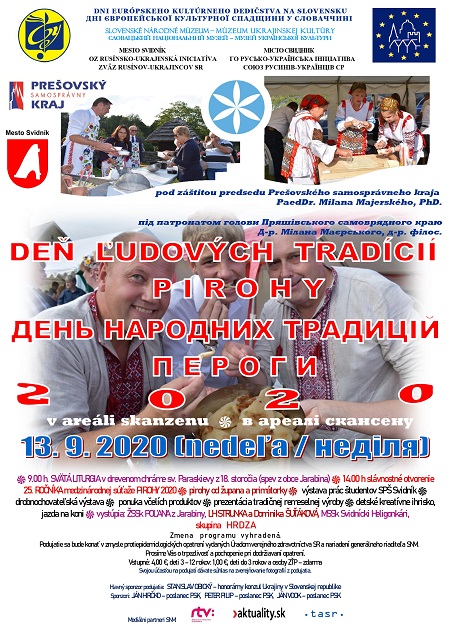 У вересні українці Словаччини зберуться на День народних традицій та “Пероги-2020”