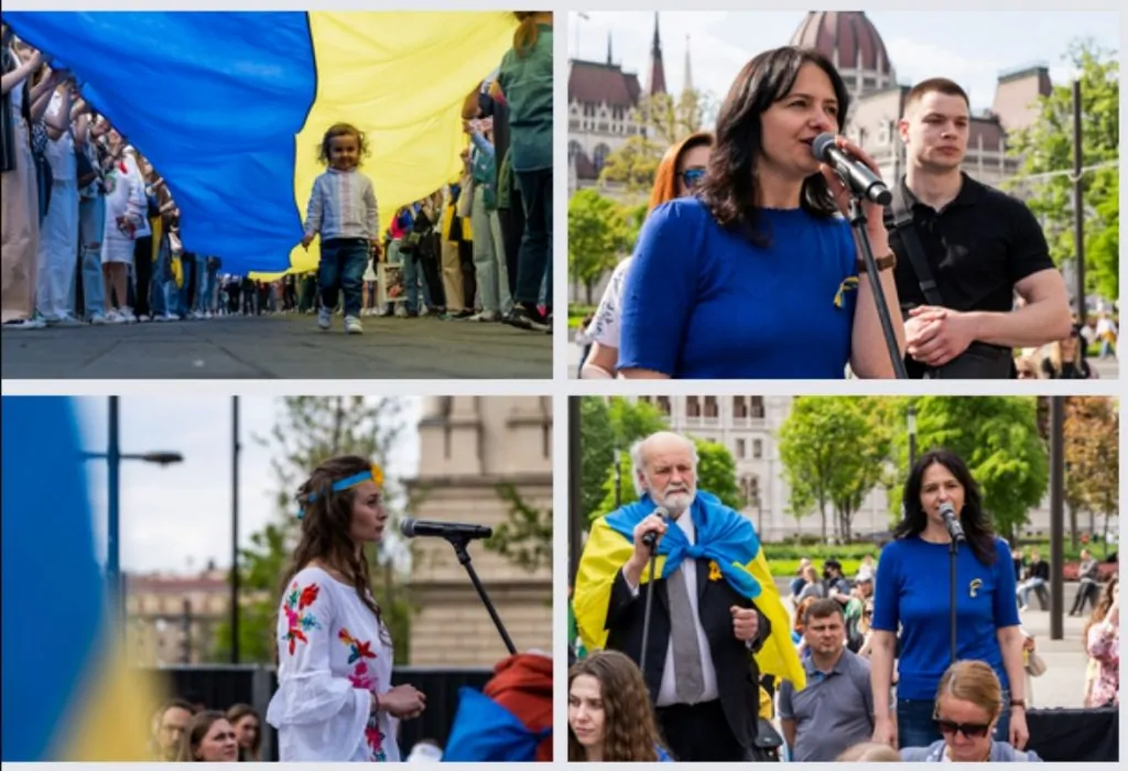 У Будапешті українці та угорці вийшли на акцію солідарності з Україною - фото 4