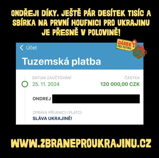 Громадянин Чехії задонатив пів мільйона гривень на зброю для України